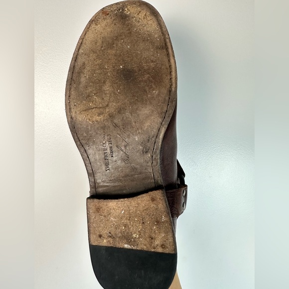 Women’s Frye Brown Leather Ankle Boots Size 9 - Picture 12 of 13